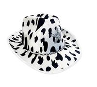 Chapeau haut-de-forme western cowgirl pour adulte - Bonnet à large bord - Turban - Musique - Festival - Fête fantaisie