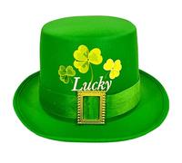 Chapeau haut vert irlandais pour fête de Saint Patrick pour adultes, carnaval, fête, festival