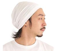 Chapeau Homme 100% Coton Leger - Bonnet Chimio Femme Ete Souple Slouchy Beanie Hat Protection Cheveux Nuit Blanc M