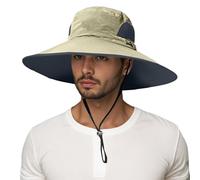 Chapeau Homme Bob Homme Bob Randonnée Chapeau Parasol Casquette Camouflage Imperméable Anti Uv De Cowboy Peche Parapluie Tete Chapeaux Ete Corde Western Moustiquaire Xl Blanc Brousse Melon Beige