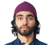 Chapeau Homme Bonnet Court Islam - Kufi Beanie Crane Chauve en Coton Elastique Skull Cap Mode Ajusté Fait À La Main en 2 Tailles Enge