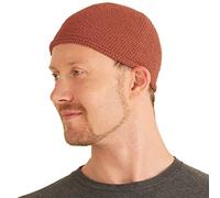 Chapeau Homme Bonnet Court Islam - Kufi Beanie Crane Chauve en Coton Elastique Skull Cap Mode Ajusté Fait À La Main en 2 Tailles Orange