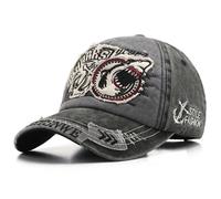 Chapeau Homme Denim Pointe Portée La Recherche Lavé Baseball Protection Solaire - FUNMOON