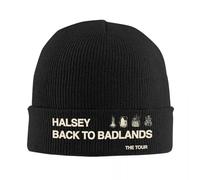 Chapeau Homme, Halsey Retour à Badlands The Tour 2026 Bonnets tricotés Tuque Graphique de qualité pour Hommes Coiffe pour Femmes Casquettes tricotées Cadeau