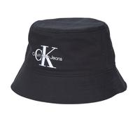 Calvin Klein Bob Homme Monologo Embroidery Bucket Hat en Coton, Noir (Black), Taille Unique