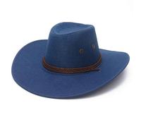 Chapeau Hommes De Cowboy Large Bord En Polyester De Soleil De Voyage De Vacances -551081 - FUNMOON