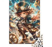 Chapeau Horloge Engrenage 1000pcs Mini Puzzle pour Adultes Difficile | 52x38cm Papier Décor De Salon Coupe Précise Cadeau Anniversaire Relaxation