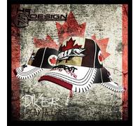 HOTSPOT DESIGN Piker Canada, noir, avec brochet + drapeau du Canada, CP-PIKE04