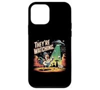 Chapeau humoristique en aluminium UFO Chicken Area 51 UAP Coque pour iPhone 12 mini