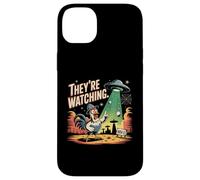 Chapeau humoristique en aluminium UFO Chicken Area 51 UAP Coque pour iPhone 14 Plus