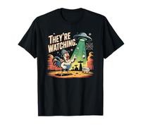 Chapeau humoristique en aluminium UFO Chicken Area 51 UAP T-Shirt