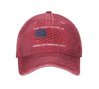Chapeau Humoristique « Quand la tyrannie Devient Loi, Les rébellions Deviennent Devoir » - Casquette de Baseball pour Homme