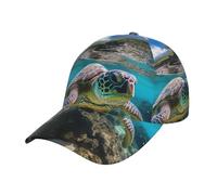 Chapeau imprimé symbole de musique pour hommes et femmes casquette de soleil, casquette hip-hop, casquette de baseball, chapeau à bord plat, tortue de mer Lord Howe Island 1, taille unique, Tortue de
