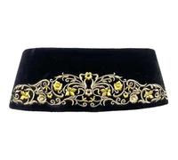 Chapeau Indonésien pour Hommes, Casquette Musulmane, Casquette Peci Kopiah, Accessoire De Tête des Philippines, Fournitures De Culte pour Hommes Islamiques, 1 Pièce