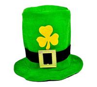 Chapeau irlandais portable vert émeraude, chapeau de lutin de la Saint Patrick avec boucle dorée, vacances irlandaises, cosplay, costume pour adultes, adolescents, hommes