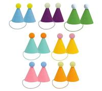 Chapeau Lavable pour Animaux de Compagnie, Petit Chapeau d ' Anniversaire pour Animaux de Compagnie, Couvre-Chef décoratif pour Costume d ' Animaux, Accessoires de célébration réglables, 6/14 pièces