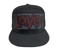 Chapeau LED Amusant - Chapeau Lumineux, Casquette De Baseball Réglable, Casquette LED Lumineuse Avec Affichage De Message, Accessoire De Fête Amusant, Chapeau À Défilement Personnalisé, Édition De