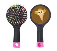 Chapeau Lunettes Tête Sweet Ice Salon Démêlant Brosse à Cheveux Coussin Base