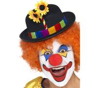 Chapeau Melon De Clown Pour Adultes Costume De Clown Professionnel Avec Fleur