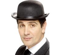 Chapeau Melon Feutre Noir 1920s Charlie Chaplin Chic Homme Accessoire