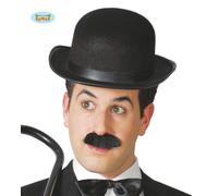 chapeau melon noir en feutre pour adultes