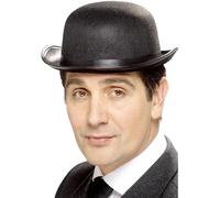 Chapeau melon noir pour adulte - Noir - Taille unique