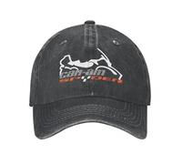 Chapeau Mode Hip Hop Can Am équipe Spyder Motos Casquettes Baseball Vintage en détresse Denim Silhouette Logo Couvre-Chef Unisexe en Plein air en Cours d’exécution Golf Chapeaux Cadeau d’Anniversaire