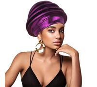 Chapeau multifonctionnel confortable, doux, fait à la main, style national pour un usage quotidien confortable, bandeau respirant, violet, Taille unique