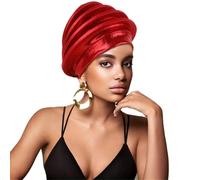Chapeau multifonctionnel confortable, doux, fait à la main, style national pour un usage quotidien confortable, bandeau respirant, Rouge, Taille unique