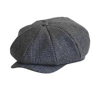 Chapeau Newsboy Vintage Béret Plat Cabbie Conduite Chasse Casquette Wmm751, gris, XL