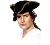 Chapeau Noir De Dick Turpin Pour Homme Accessoire De Costume De Bandit