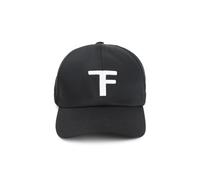Chapeau Noir En Coton Et Cuir Tom Ford