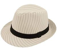 Chapeau noir ou blanc à rayures fines Gatsby le Magnifique Gatsby Bugsy Malone Trilby