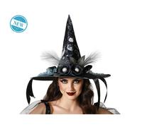 Hat Witch Black Adults Costume Accs NEUF