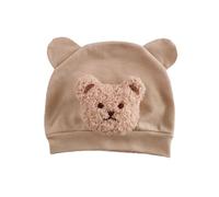 Chapeau Nouveau-né Chaud Et À La Mode Mignon En Peluche Ours Oreilles Bonnette Beau Cartoon Pullover Chapeaux Pour Usure Quotidienne Et Fêtes De