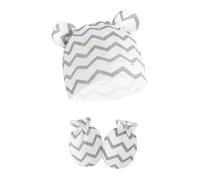 Chapeau Nouveau-né Glants À L'épreuve Des Rayures Handmuffe Bébé Headwear Essentiel Anti-grattements