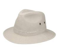 Stetson Chapeau Traveller en coton biologique Homme M 56-57 cm Beige clair