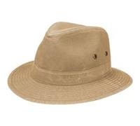 STETSON Chapeau Organic Cotton Traveller Homme - en Tissu de Soleil avec Doublure Printemps-été Été - XL (60-61 cm) Beige