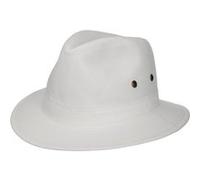 Stetson Chapeau Organic Cotton Traveller Homme - en Tissu de Soleil avec Doublure Printemps-été Été - L (58-59 cm) Blanc