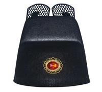 Chapeau oriental chinois pour adultes et adolescents - Chapeau chinois antique pour déguisement de théâtre - Accessoire de festival - Accessoire de jeu de rôle oriental
