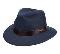 Chapeau Outdoor Waxed Denim Traveller by Stetson bleu-moucheté L (58-59 cm)