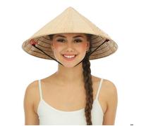 Chapeau Paille Vietnamien - Marque Inconnue - Jaune