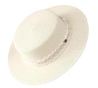 Chapeau Panama de plage fait à la main en paille élégante surprise soleil petite amie pour les vacances style français chapeau réglable
