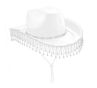 Chapeau panama en cristal pour enterrement de vie de jeune fille, polyvalent, pour club, spectacles, fêtes, adultes