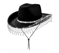 Chapeau panama en cristal pour enterrement de vie de jeune fille, polyvalent, pour club, spectacles, fêtes, adultes
