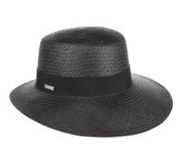 Chapeau Panama Jecola by Seeberger bleu foncé One Size