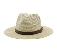 Chapeau panama marron accessoires de ceinture chapeau melon chapeau melon respirant décontracté chapeau jazz long chemin chapeau rond
