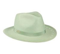 Chapeau Panama Velvoa Fedora by Seeberger vert menthe One Size