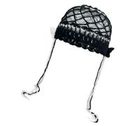 Chapeau papillon à lacets sans bord élégant tout assorti pull au crochet crâne respirant turban creux chapeaux tendance, Noir , Taille unique