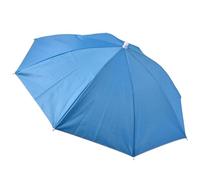 Chapeau parapluie de pêche - Design mains libres pour l'extérieur | Parapluie avec bande élastique | Chapeau parapluie pliable pour la plage, le jardinage et les activités de plein air, bleu, Refer to